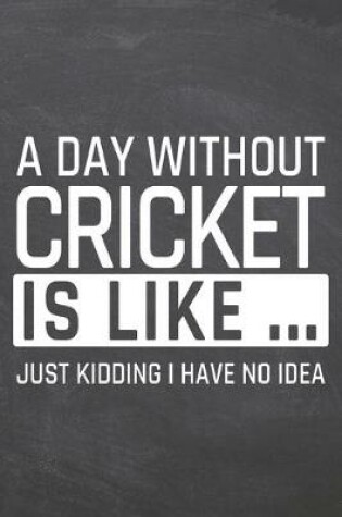 Cover of A Day without Cricket is like ...