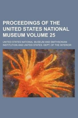 Cover of Proceedings of the United States National Museum Volume 25