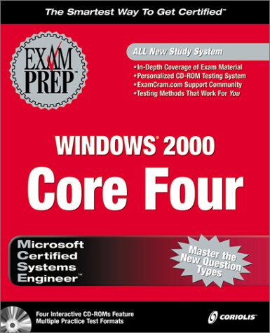 Book cover for MCSE Windows 2000 Core Four Exam Prep Pack