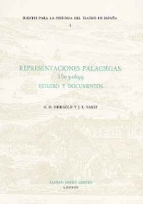 Book cover for Representaciones Palaciegas: 1603-1699