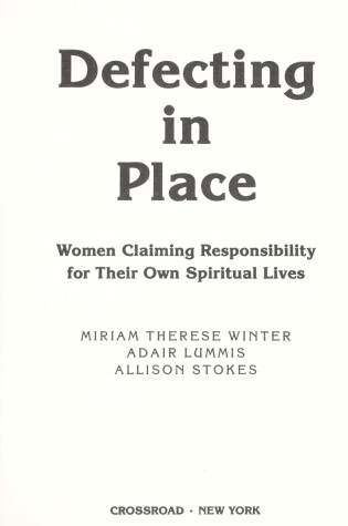 Cover of Defecting in Place