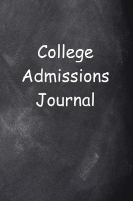 Cover of College Admissions Journal Chalkboard Design