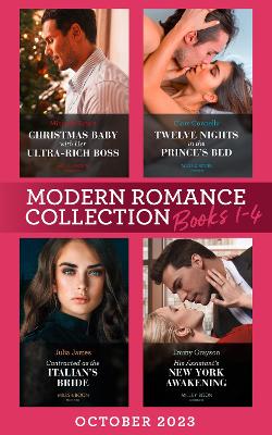 Book cover for Modern Romance October 2023 Books 1-4