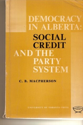 Cover of Democracy in Alberta