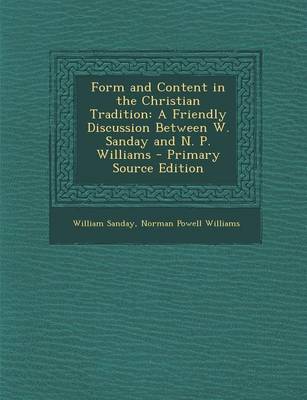 Book cover for Form and Content in the Christian Tradition