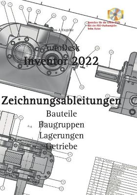 Book cover for AutoDesk Inventor 2022 Zeichnungsableitungen