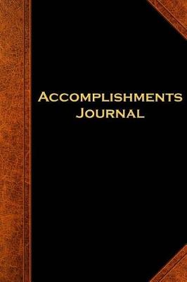 Book cover for Accomplishments Journal Vintage Style