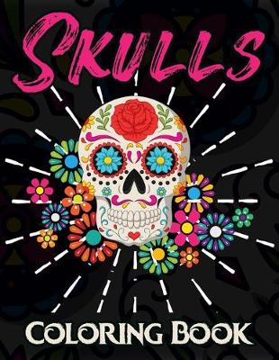 Book cover for Skulls Coloring Book