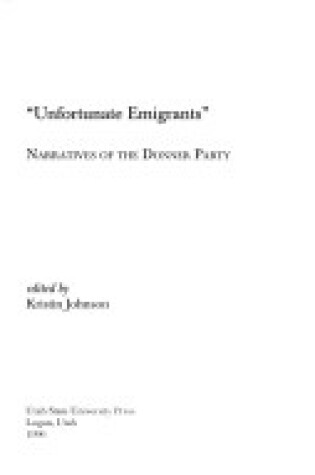 Cover of Unfortunate Emigrants