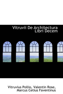 Book cover for Vitruvii de Architectura Libri Decem