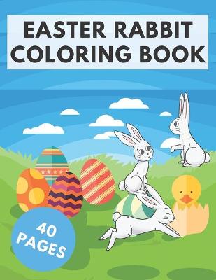 Book cover for Easter Rabbit Coloring Book