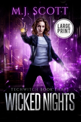 Book cover for Wicked Nights Large Print Edition