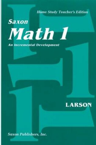 Cover of Saxon Math 1 Home Study Teachers Manual First Edition