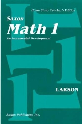 Cover of Saxon Math 1 Home Study Teachers Manual First Edition