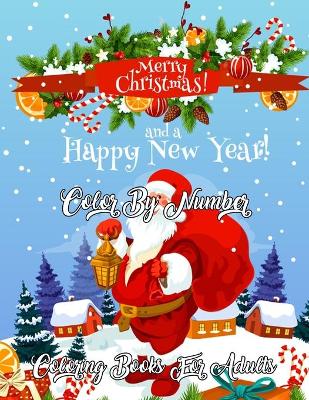 Book cover for Merry Christmas Color By Number Coloring Books For Adults