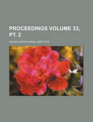 Book cover for Proceedings Volume 33, PT. 2