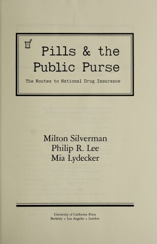 Book cover for Pills and Public Purse