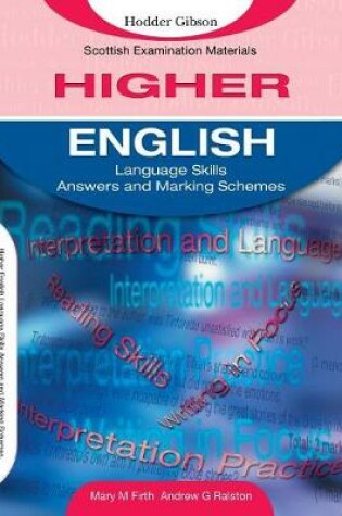 Cover of English Language Skills for Higher English Marking Schemes