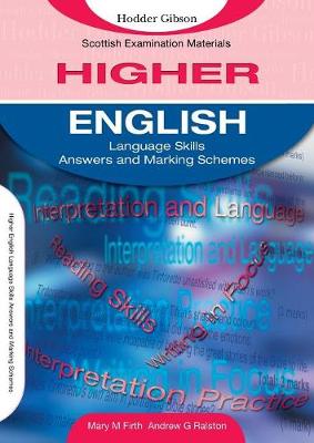 Book cover for English Language Skills for Higher English Marking Schemes