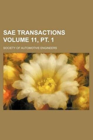 Cover of Sae Transactions Volume 11, PT. 1