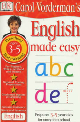 Cover of English Made Easy:  Age 3-5 Early Writing
