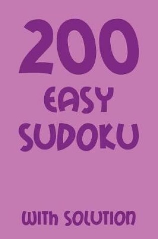 Cover of 200 easy Sudoku with solution