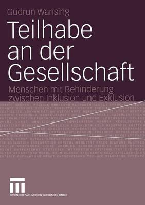 Book cover for Teilhabe an der Gesellschaft