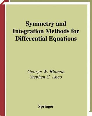 Cover of Symmetry and Integration Methods for Differential Equations