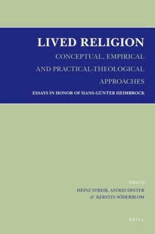 Cover of Lived Religion - Conceptual, Empirical and Practical-Theological Approaches