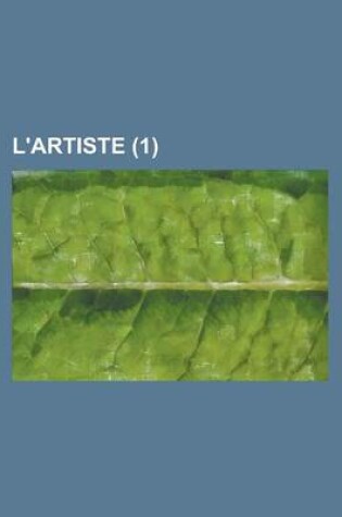 Cover of L'Artiste (1)