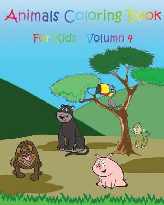 Cover of Animals Coloring Book For Kids