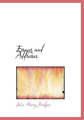 Book cover for Essays and Addresses
