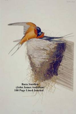 Book cover for Barn Swallow (John James Audubon) 100 Page Lined Journal