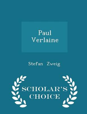 Book cover for Paul Verlaine - Scholar's Choice Edition