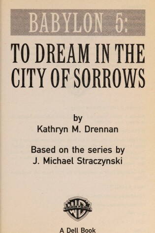 Cover of To Dream in the City of Sorrows