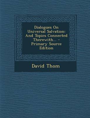 Book cover for Dialogues on Universal Salvation