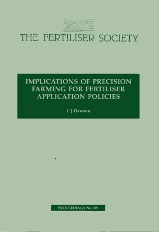 Cover of Implications of Precision Farming for Fertiliser Application Policies