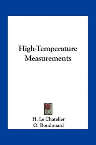 Cover of High-Temperature Measurements