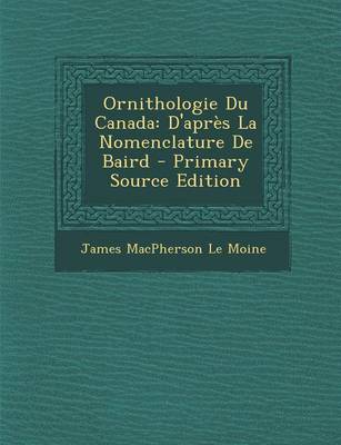 Book cover for Ornithologie Du Canada