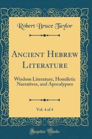 Cover of Ancient Hebrew Literature, Vol. 4 of 4