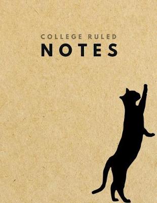 Book cover for College Ruled Notes