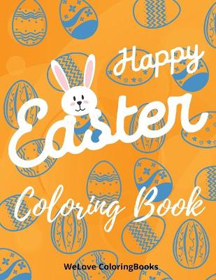 Book cover for Happy Easter Coloring Book