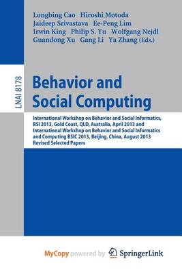 Book cover for Behavior and Social Computing