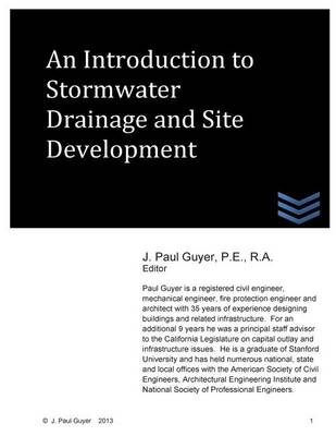 Book cover for An Introdution to Stormwater Drainage and Site Development