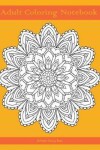 Book cover for Adult Coloring Notebook (orange edition)