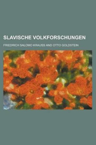 Cover of Slavische Volkforschungen