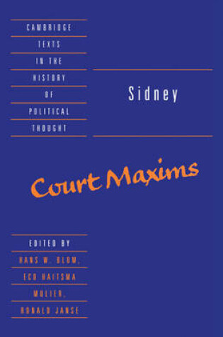 Cover of Sidney: Court Maxims