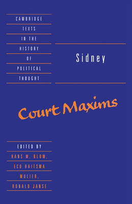 Book cover for Sidney: Court Maxims