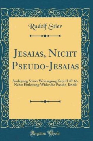 Cover of Jesaias, Nicht Pseudo-Jesaias