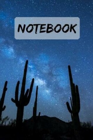 Cover of Notebook Night sky Cactus Journal Notepad